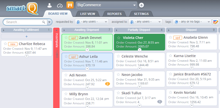 BigCommerce Board View