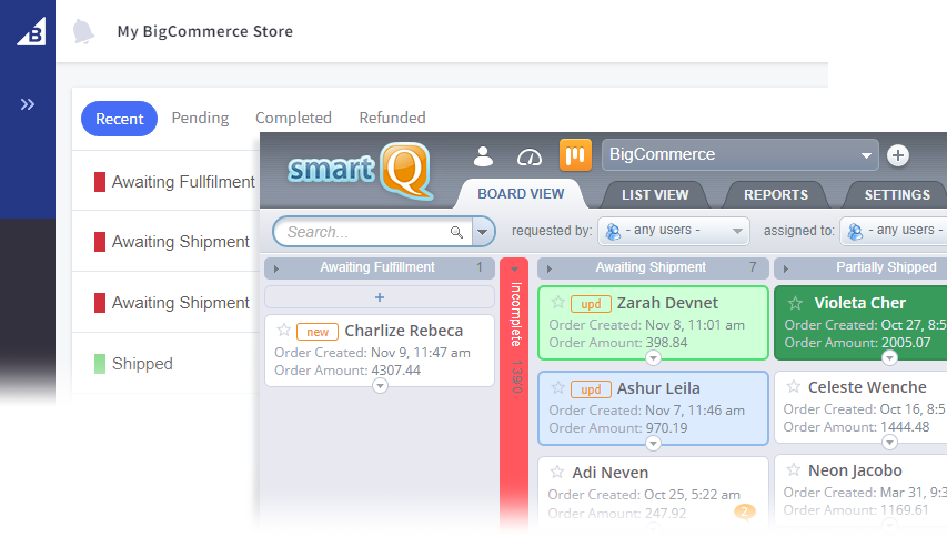 BigCommerce + smartQ integration