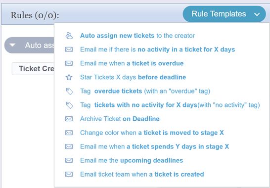 Rule Templates