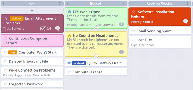 Template IT Issue Tracking